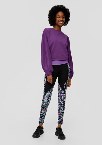 Sweat-shirt QS en violet