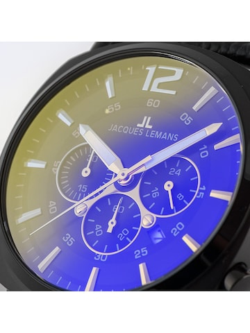 Jacques Lemans Analoguhr in Schwarz