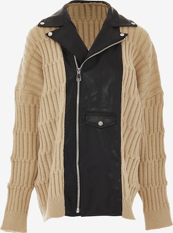 NAEMI Knit cardigan in Beige: front