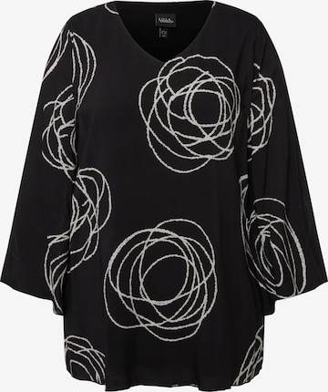 Ulla Popken Blouse in Zwart: voorkant