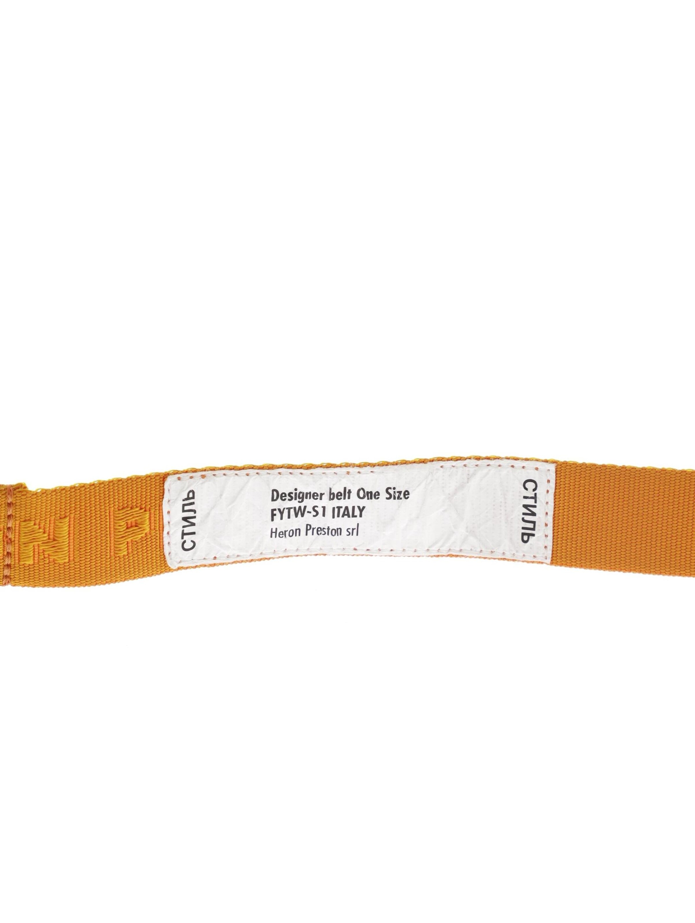 Heron Preston Belt & Suspenders in One size in Orange