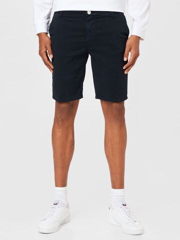 Goldgarn Regular Chino trousers in Blue: front