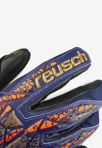 REUSCH Athletic Gloves 'Attrakt Gold X' in Blue