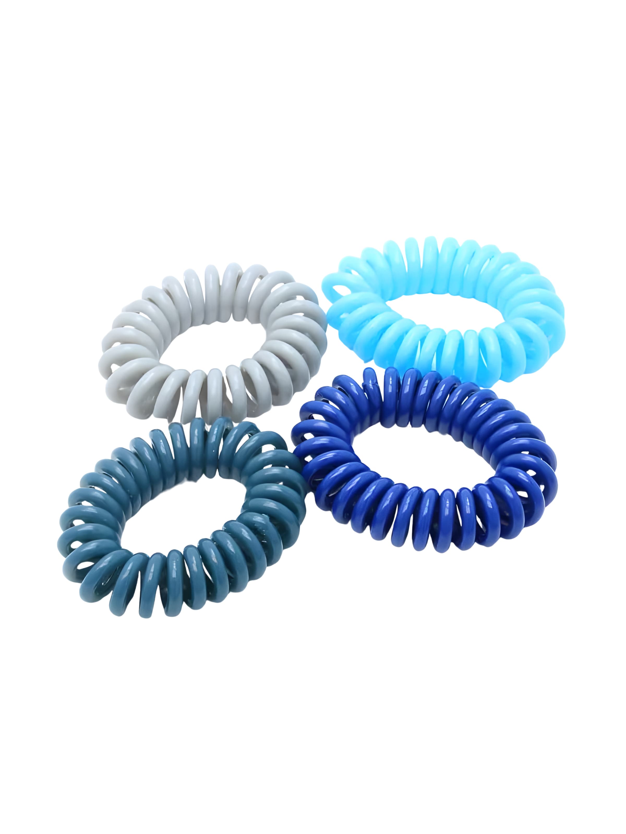 Good to Blue Haarschmuck 'Telephone Cord Haargummis'‌‌‌‌‌ in dunkelblau, Produktansicht