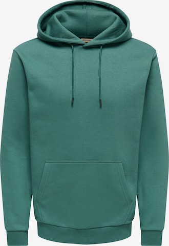 Only & Sons Regular Fit Collegepaita 'ONSCeres' värissä vihreä: etupuoli