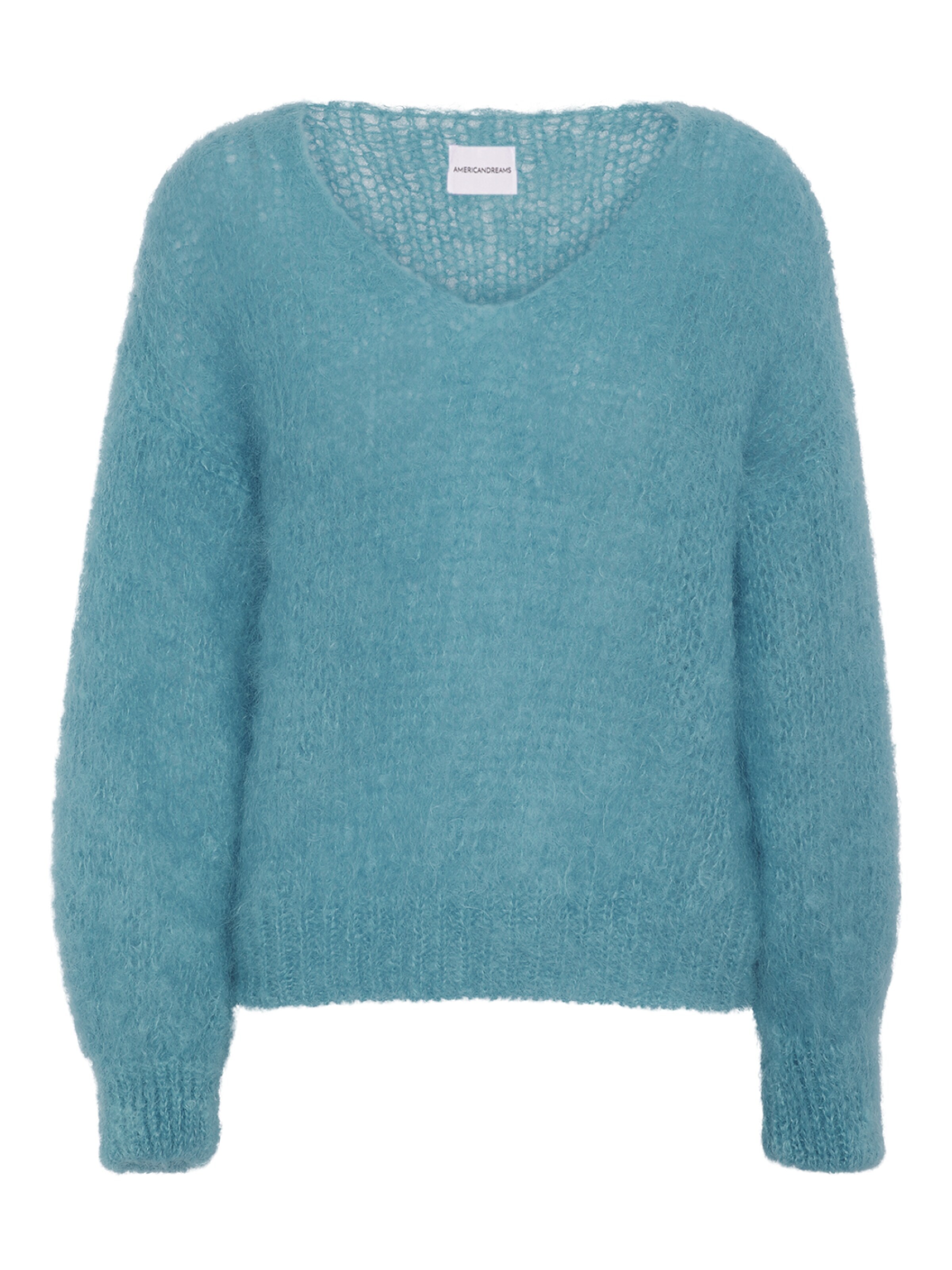 americandreams Oversizepullover 'Milana Mohair'‌‌‌‌‌‌‌‌‌‌ in Blau: Vorderseite
