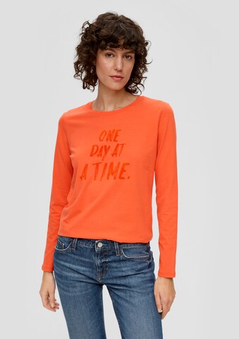 s.Oliver Shirt in Orange: Vorderseite
