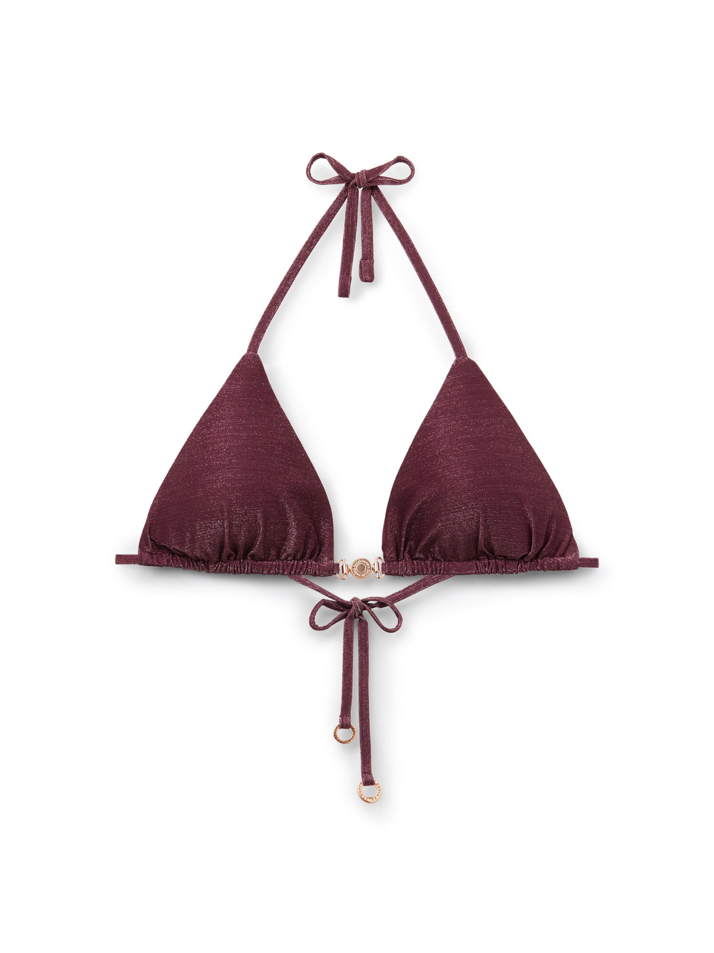 CALZEDONIA Bikini Top 'Golden Glow' in Bordeaux, Item view
