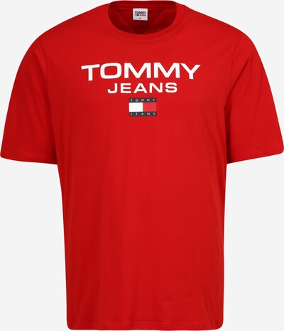 Tommy Jeans Plus T-shirt i marinblå / röd / vit, Produktvy