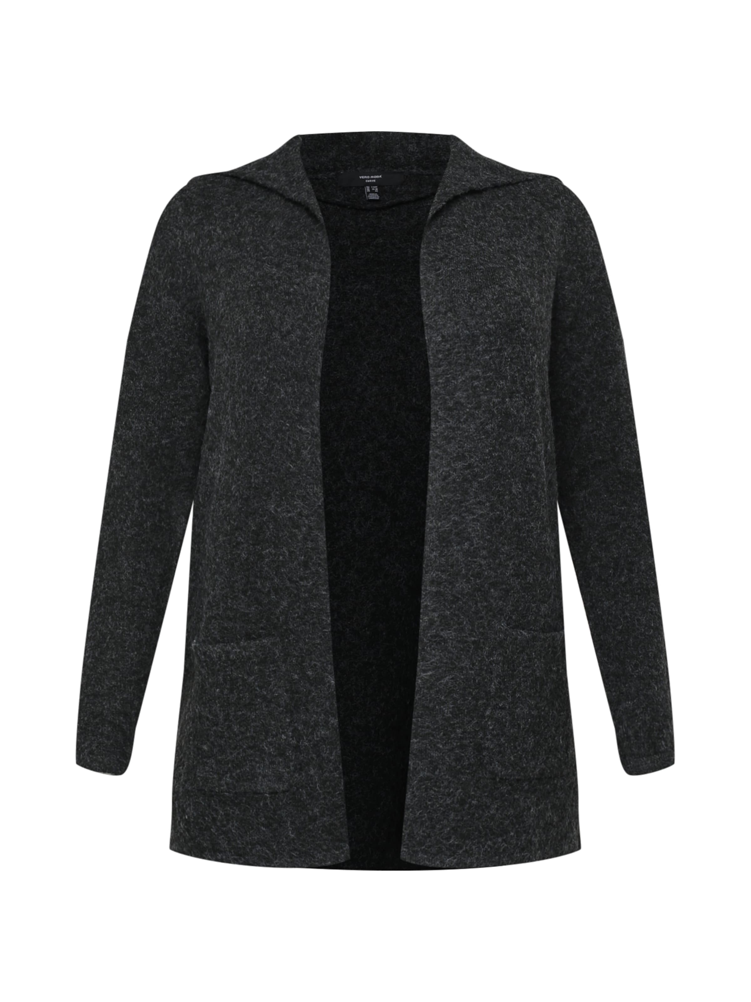 Vero Moda Curve Knit cardigan 'Doffy' in Black: front
