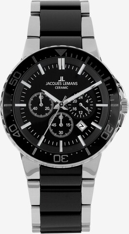 Jacques Lemans Analog Watch in Black: front