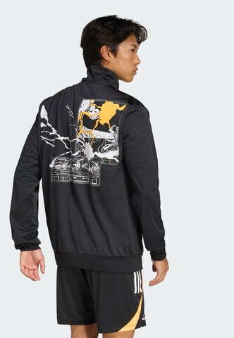 Veste de sport 'All Blacks x Marvel' ADIDAS PERFORMANCE en noir : devant