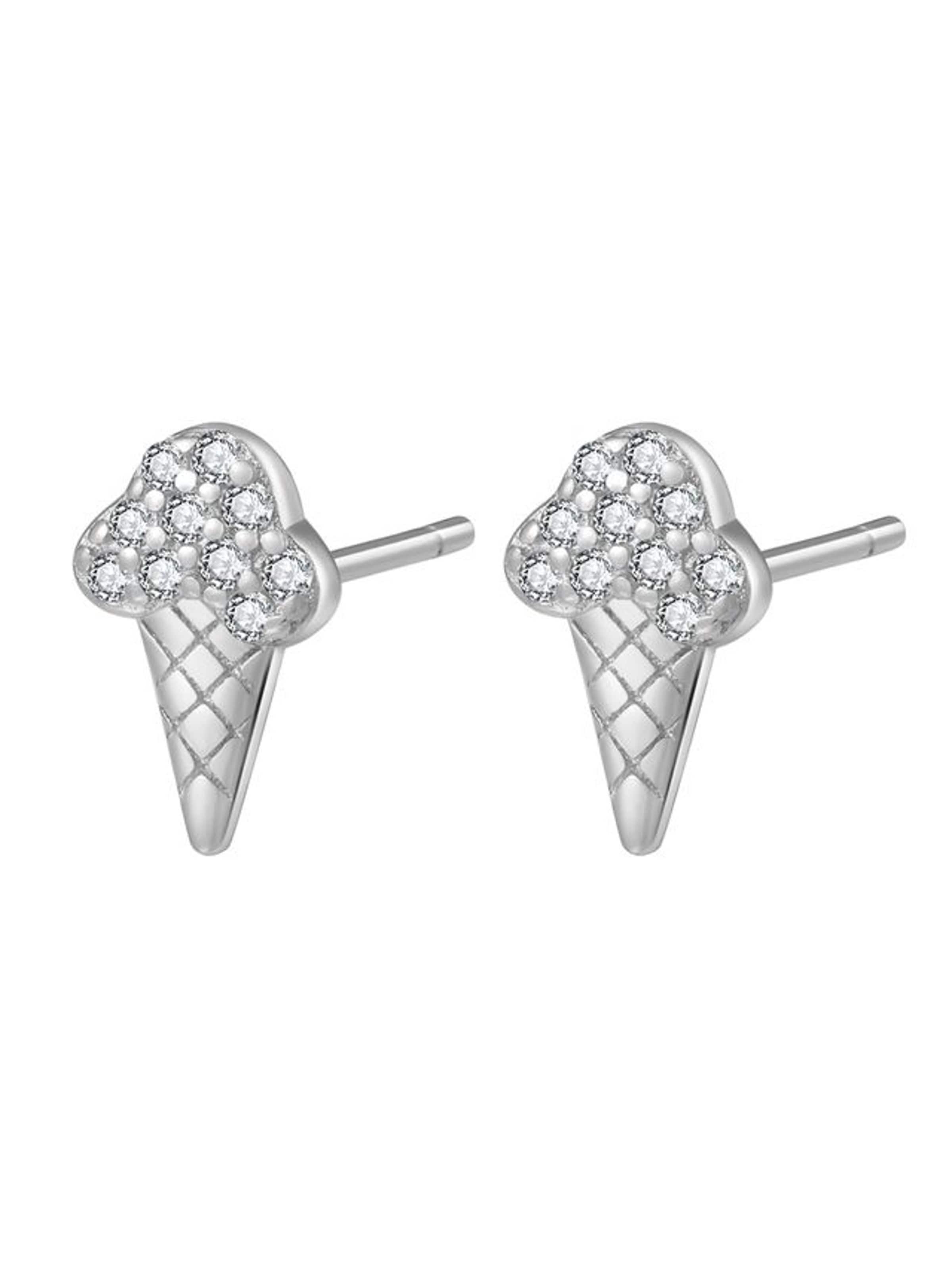 Hey Happiness Pendientes 'Sweet Ice Cream' en plata, Vista del producto