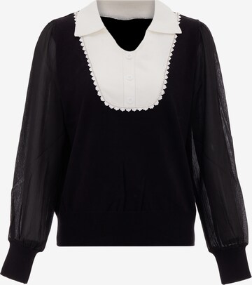 Pull-over carato en noir : devant