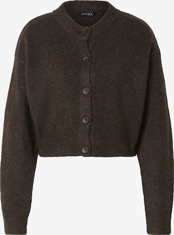 Cardigan Estelou en marron : devant