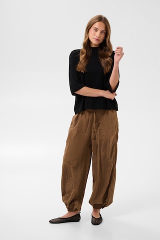 Kaffe Loosefit Bukser i brun: forside