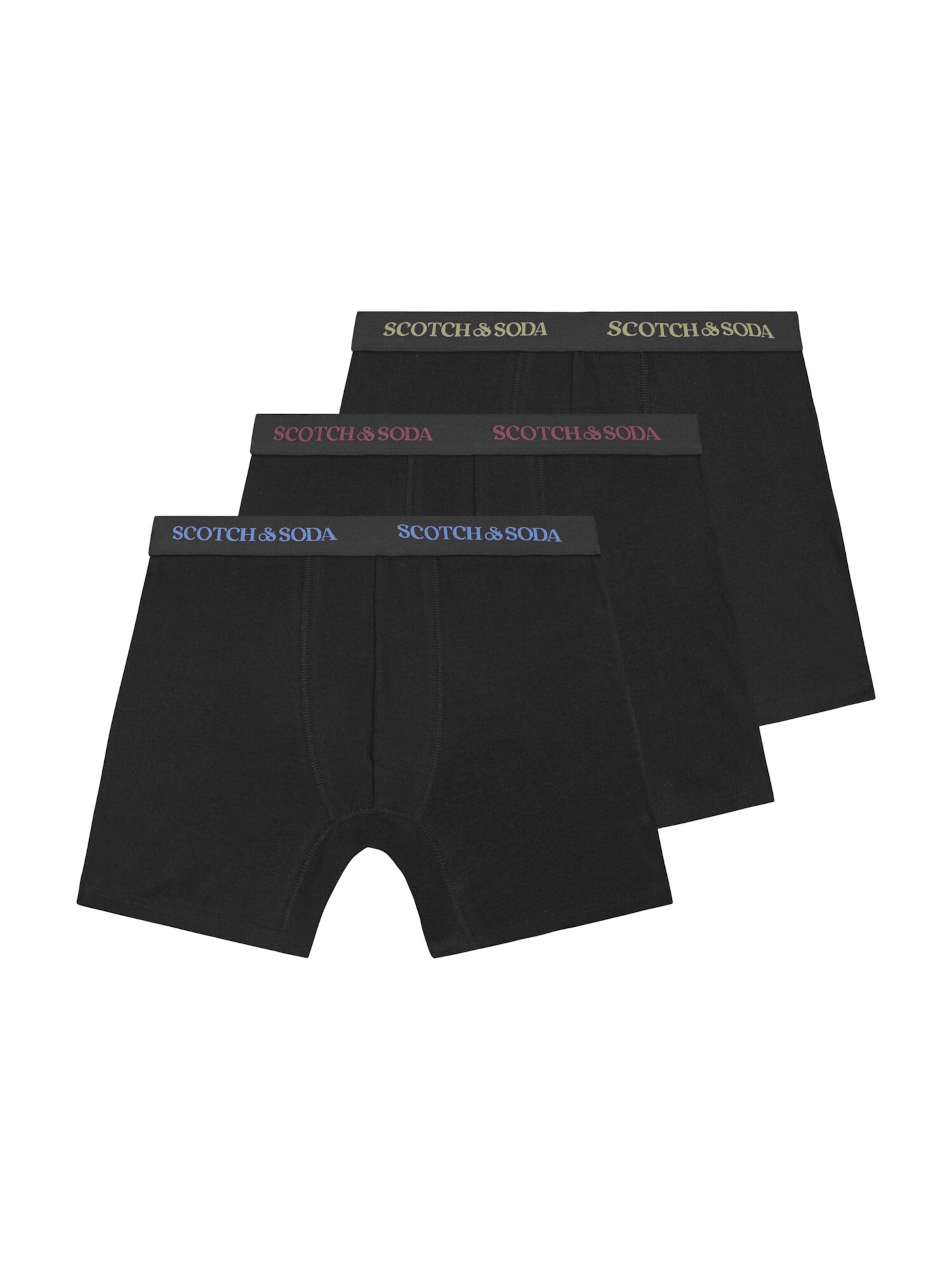 Boxers SCOTCH & SODA en noir : devant