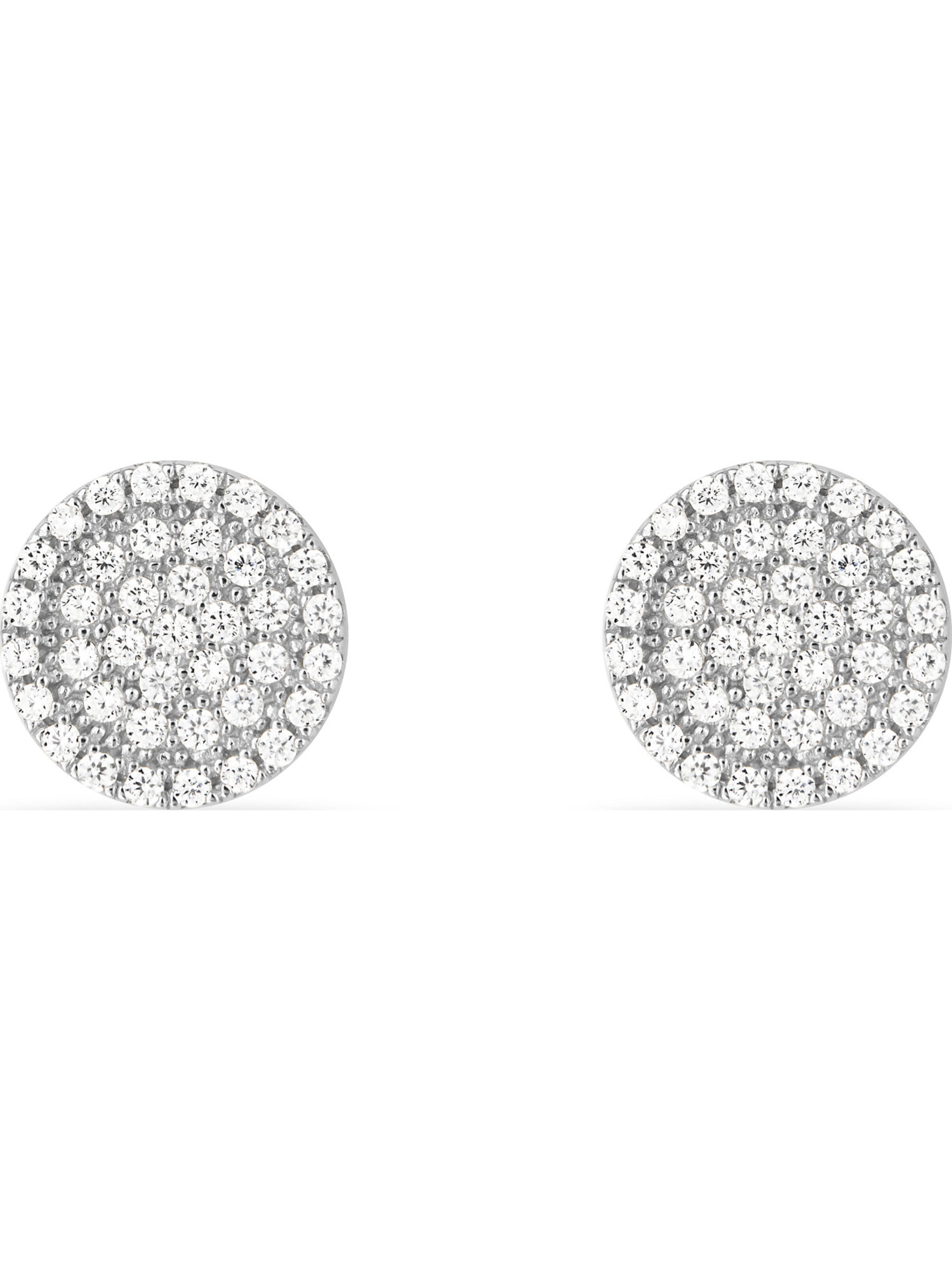 FAVS Earrings in Silver: front