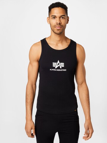 T-Shirt ALPHA INDUSTRIES en noir : devant