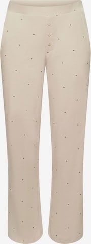 ESPRIT Pajama Pants in Beige: front