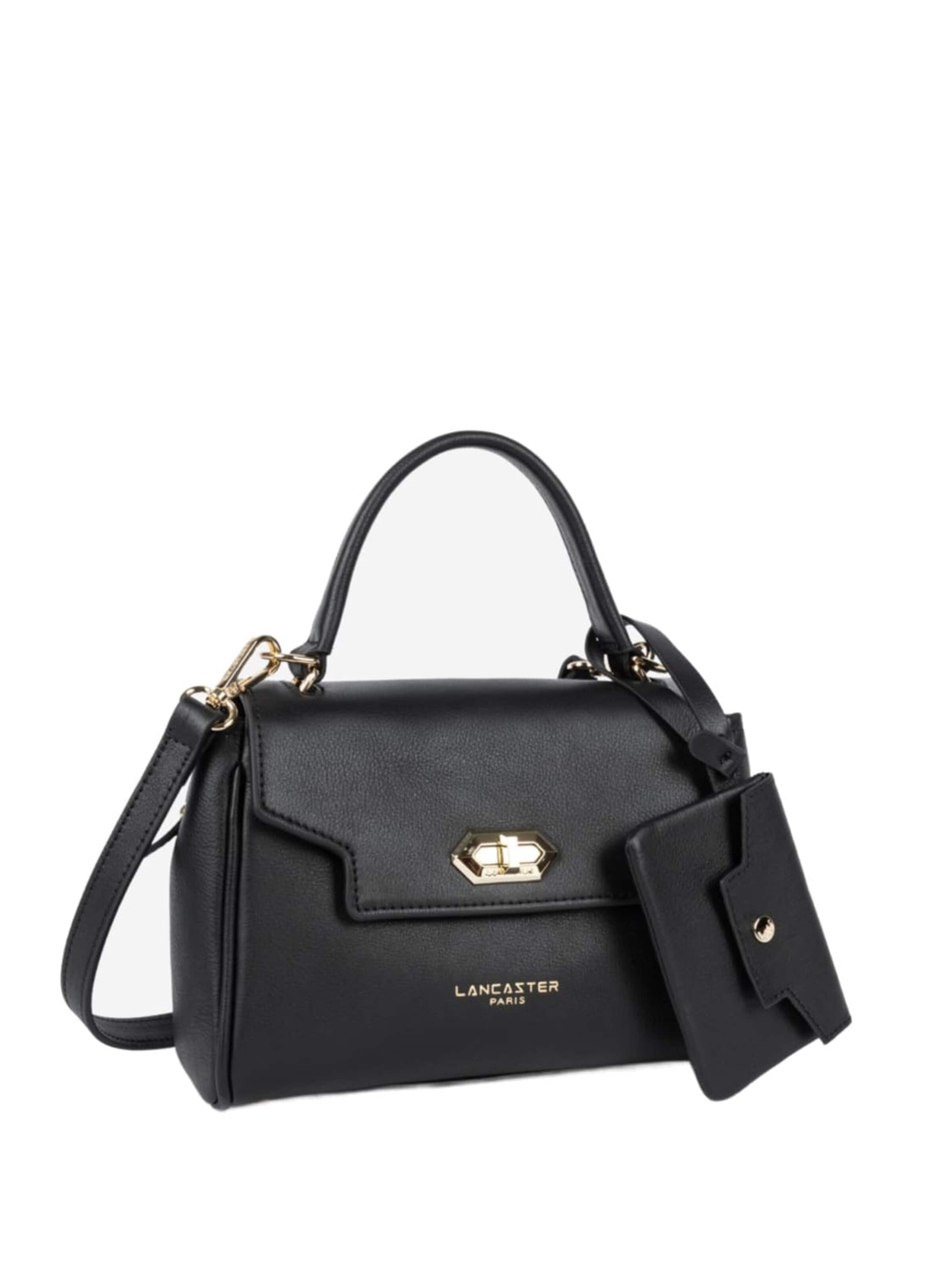 Borsa a mano 'Lancaster Sac à main A rabat avec fermoir S Mademoiselle Grace Noir' di LANCASTER Paris in nero
