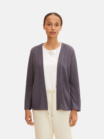 TOM TAILOR Knit Cardigan in Grey: front