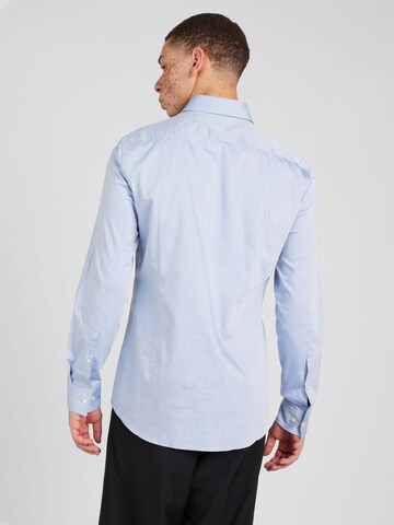 HUGO - Slim Fit Camisa 'Kason' em azul