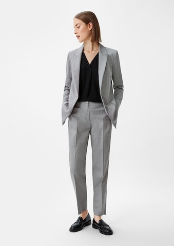 COMMA Regular Trousers with creases in Grey