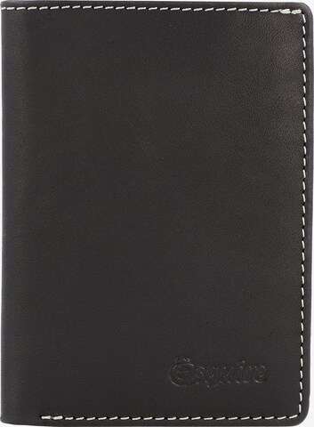 Esquire Wallet in Black: front