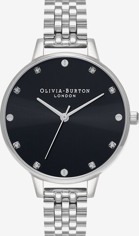 Olivia Burton Analoguhr in Silber: predná strana