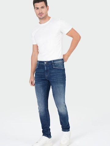 Coupe slim Jean M.O.D MIRACLE OF DENIM en bleu : devant