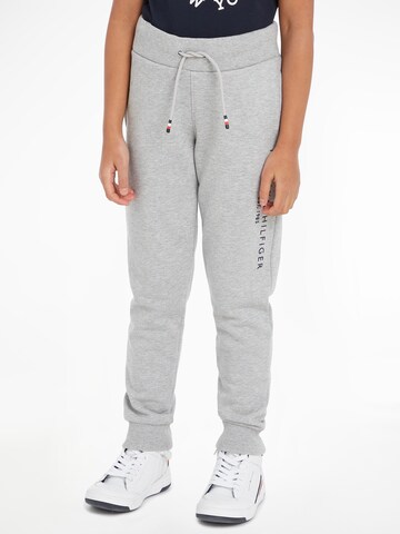 TOMMY HILFIGER Tapered Broek in Grijs: voorkant