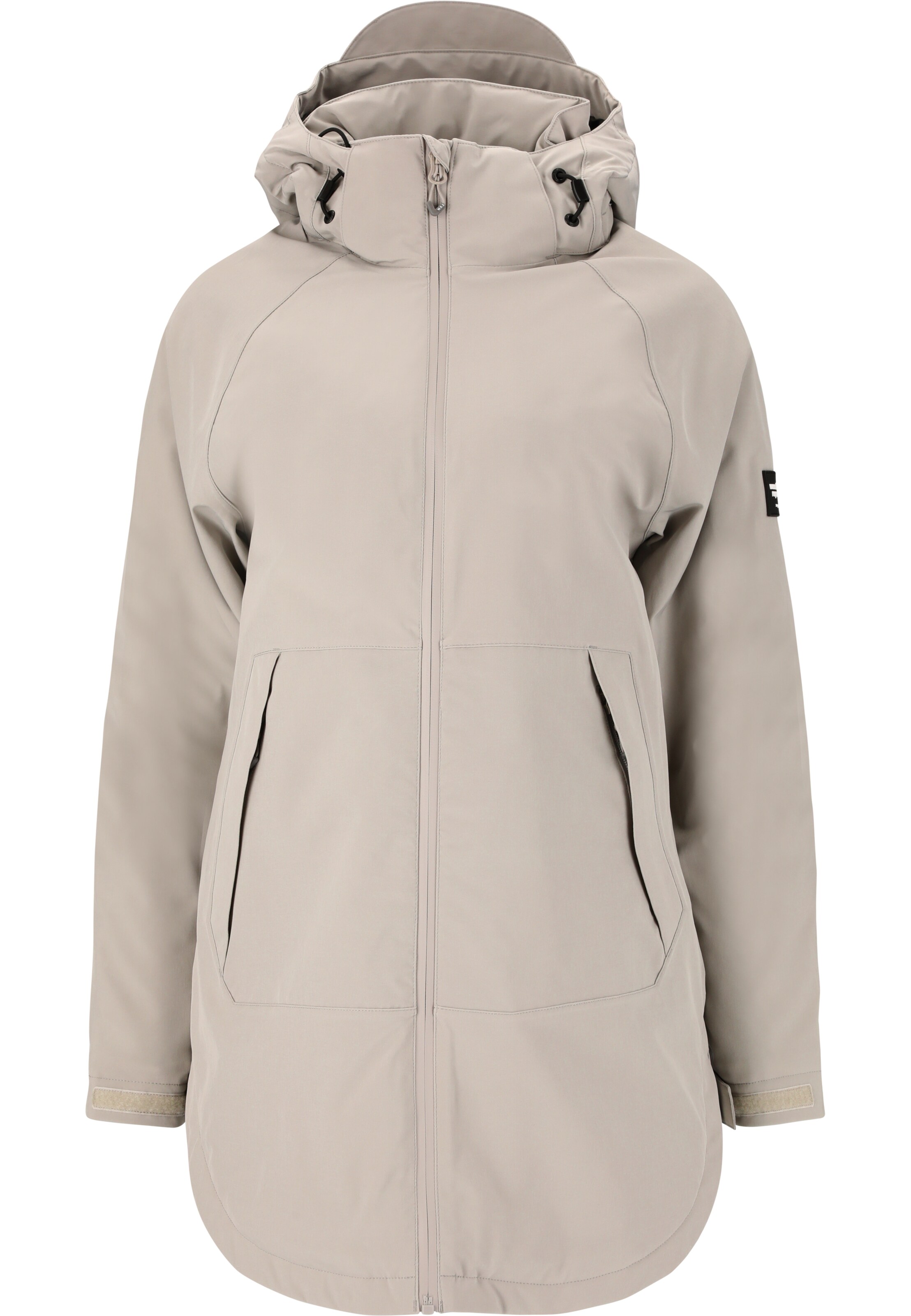 Weather Report Outdoor Jacket in Beige: front
