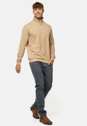 Sweat-shirt 'Brandt' INDICODE JEANS en beige