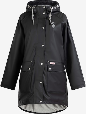 MYMO Raincoat in Black: front