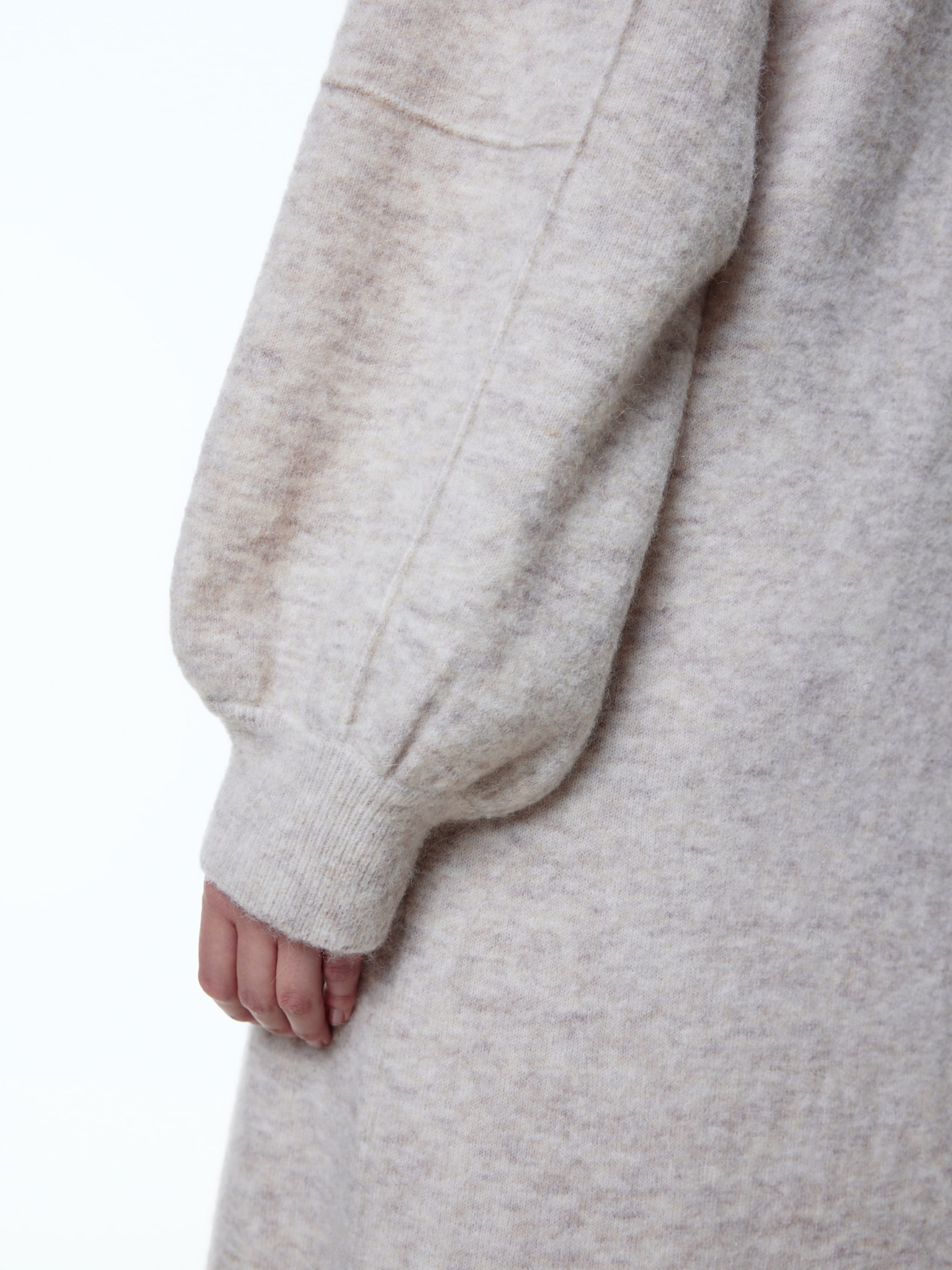 EDITED Producten Gebreide jurk 'Ulema' Taupe