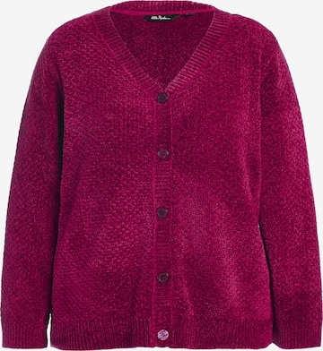 Ulla Popken Knit Cardigan in Red: front