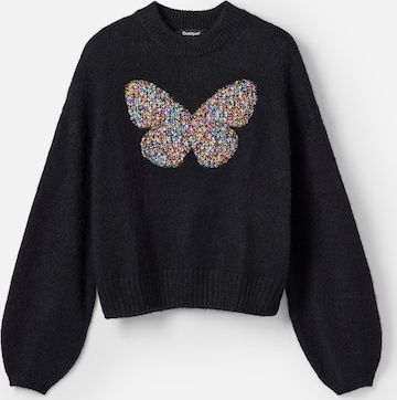 Pull-over Desigual en noir : devant