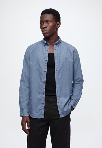 Lindbergh - Ajuste regular Camisa en azul: frente