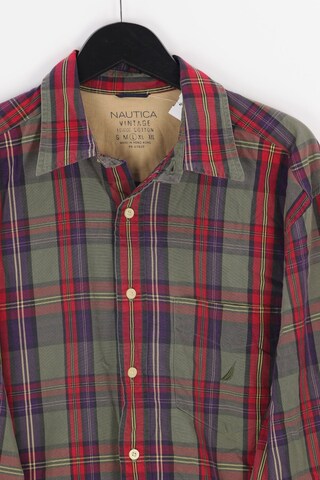 NAUTICA Button Up Shirt in L in Red