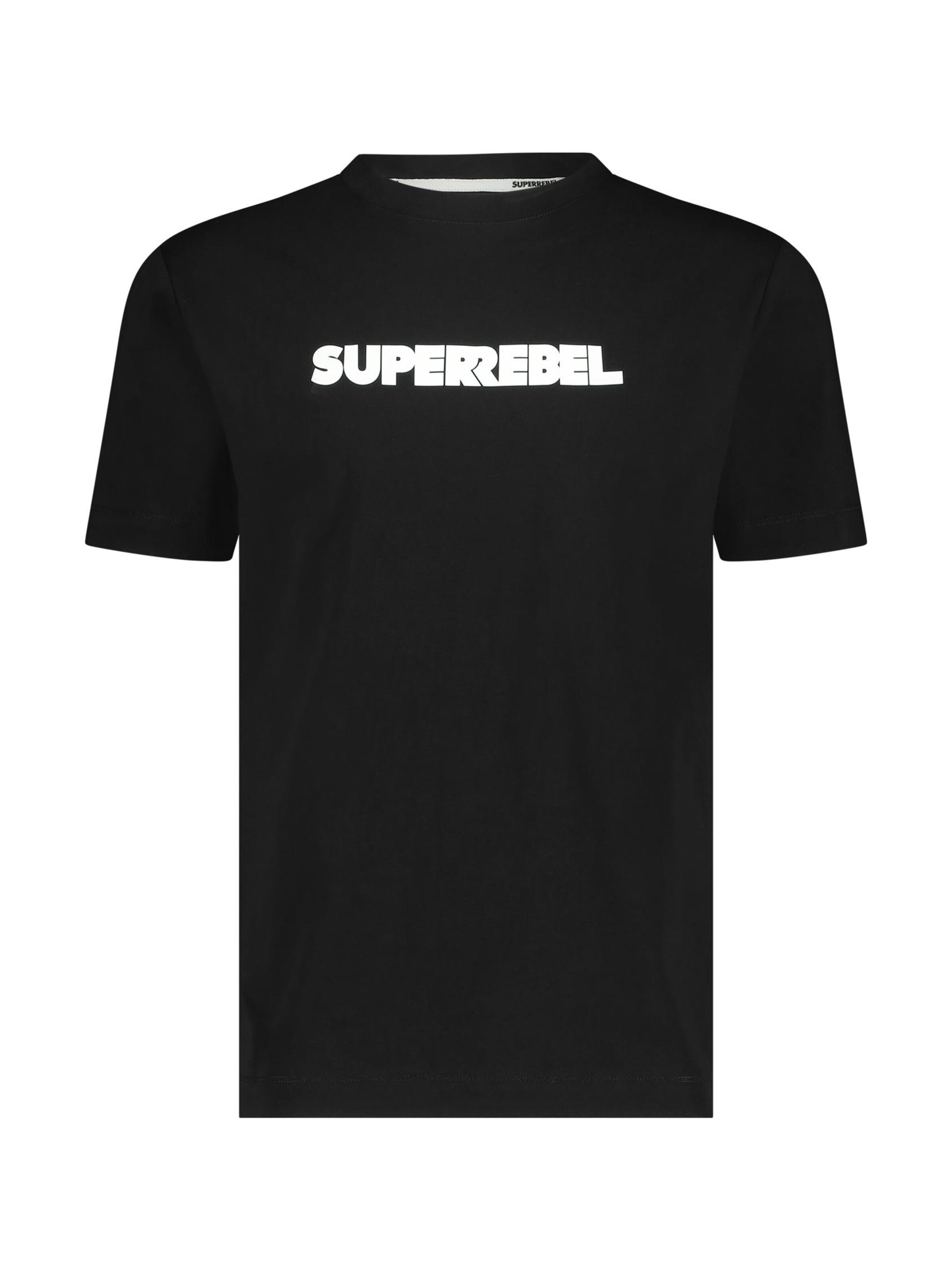 Maglietta 'KEANU' di SUPERREBEL® GEAR in nero