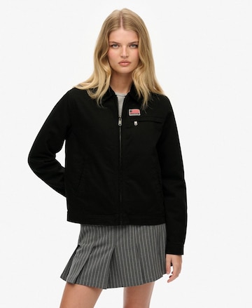 Veste mi-saison Superdry en noir : devant