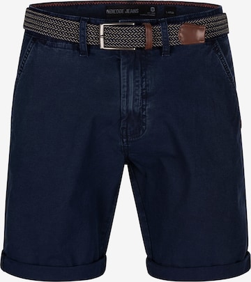 INDICODE JEANS Regular Chino 'Caedmon' in Blauw: voorkant