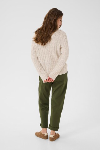 Cream Knit cardigan in Beige