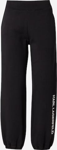 juoda Karl Lagerfeld Siaurėjantis Kelnės: priekis