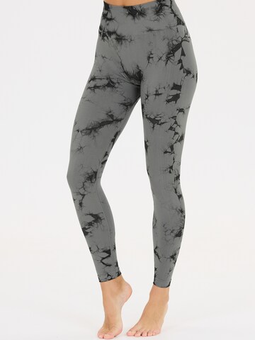 Athlecia Skinny Sporthose 'Theresa' in Grün: Vorderseite