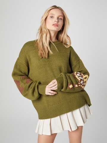 Smiles Sweater 'Yassin' in Green: front