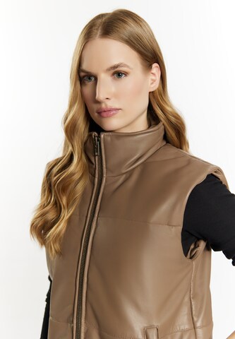 DreiMaster Vintage Bodywarmer 'Imane' in Bruin