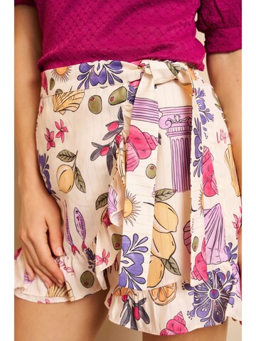 LOFTY MANNER Skirt 'RE40 - Skort Sandy' in Beige