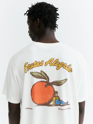 Thinking MU Shirt 'AARON' in Wit: terug